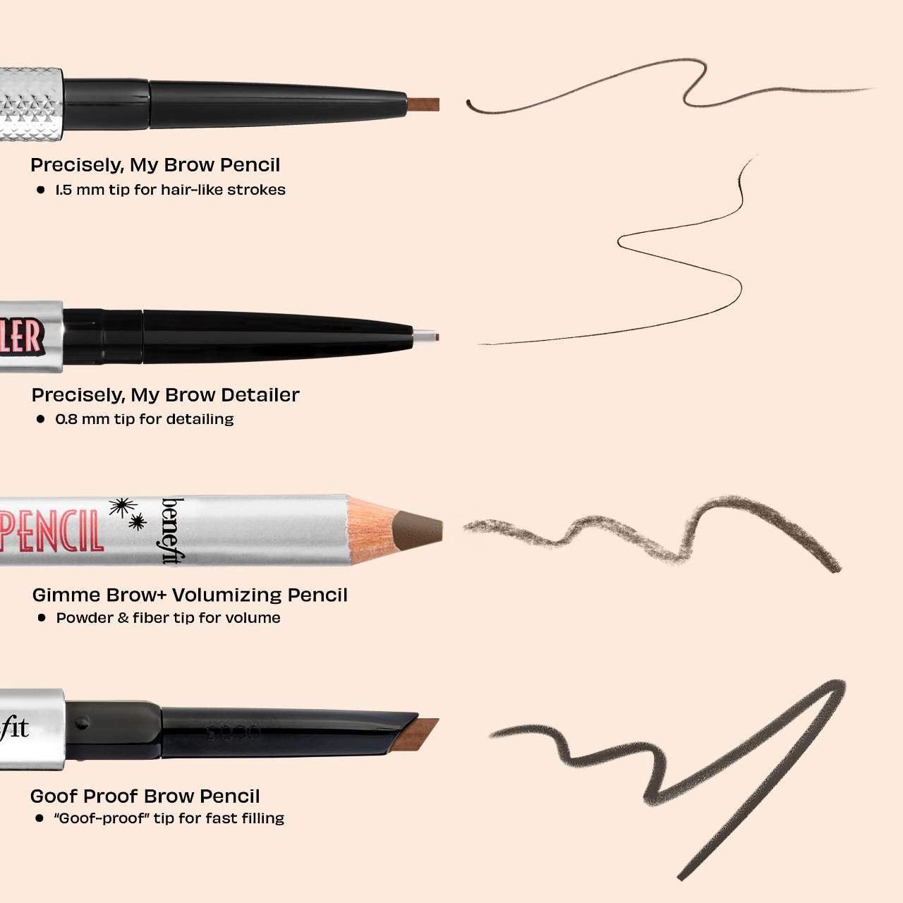 slide 6 of 9, Benefit Cosmetics Precisely, My Brow Detailer Microfine Waterproof Eyebrow Pencil Shade 04, 0.0007 oz