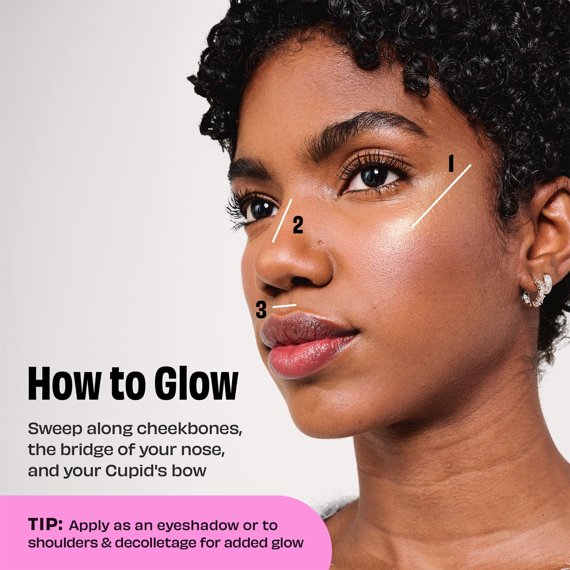 slide 3 of 8, Benefit Cosmetics Glow La La Blurring Powder Highlighter Raya, 0.1 oz/3 gram