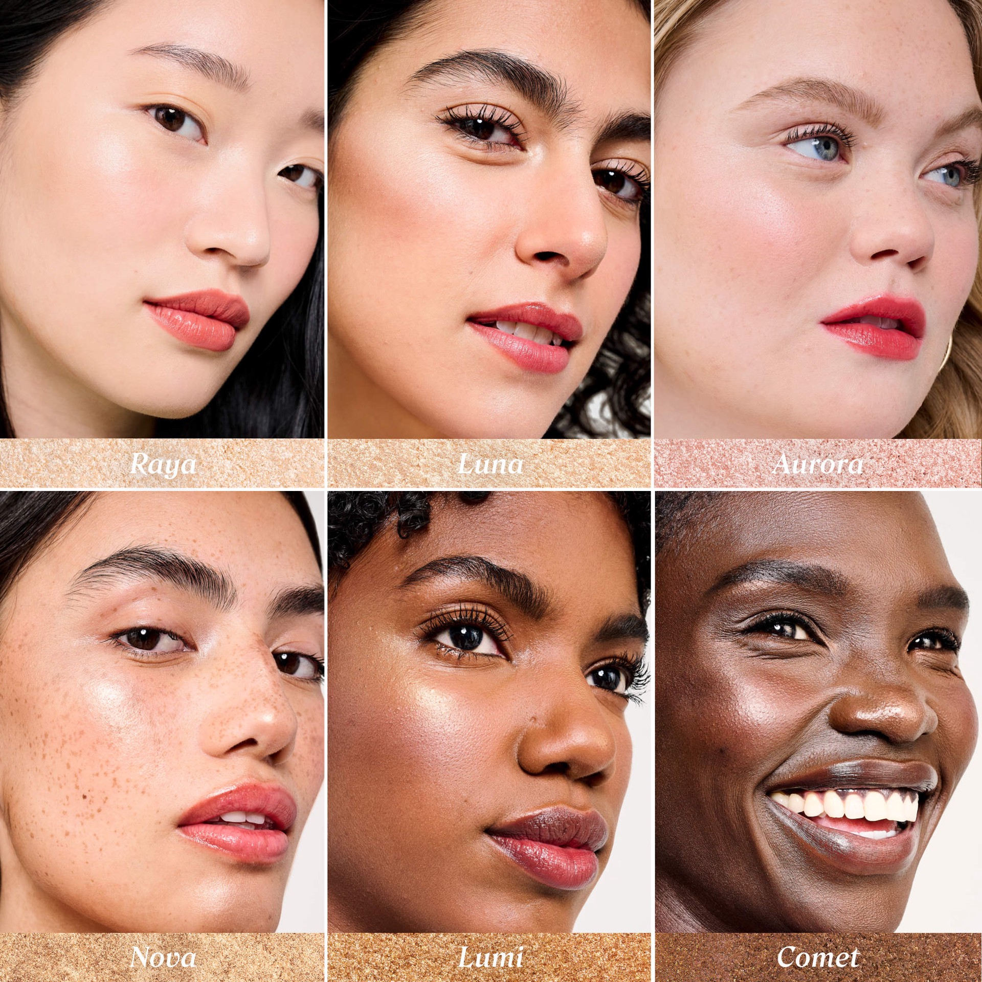 slide 4 of 8, Benefit Cosmetics Glow La La Blurring Powder Highlighter Raya, 0.1 oz/3 gram