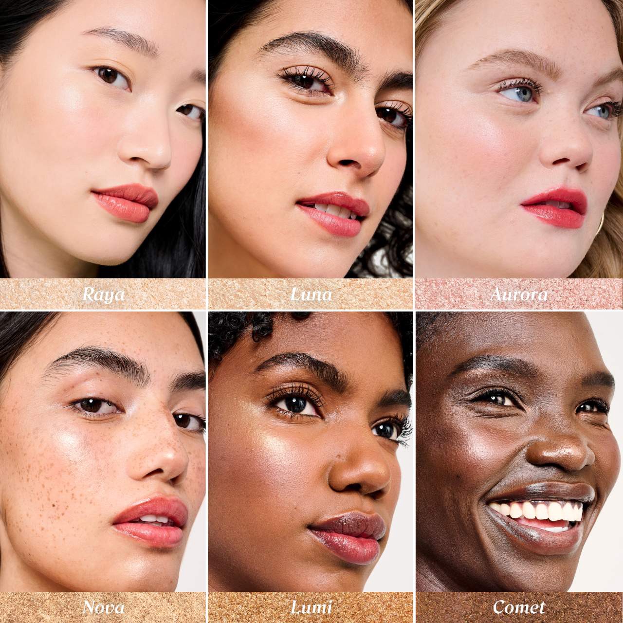 slide 7 of 8, Benefit Cosmetics Glow La La Blurring Powder Highlighter Luna, 