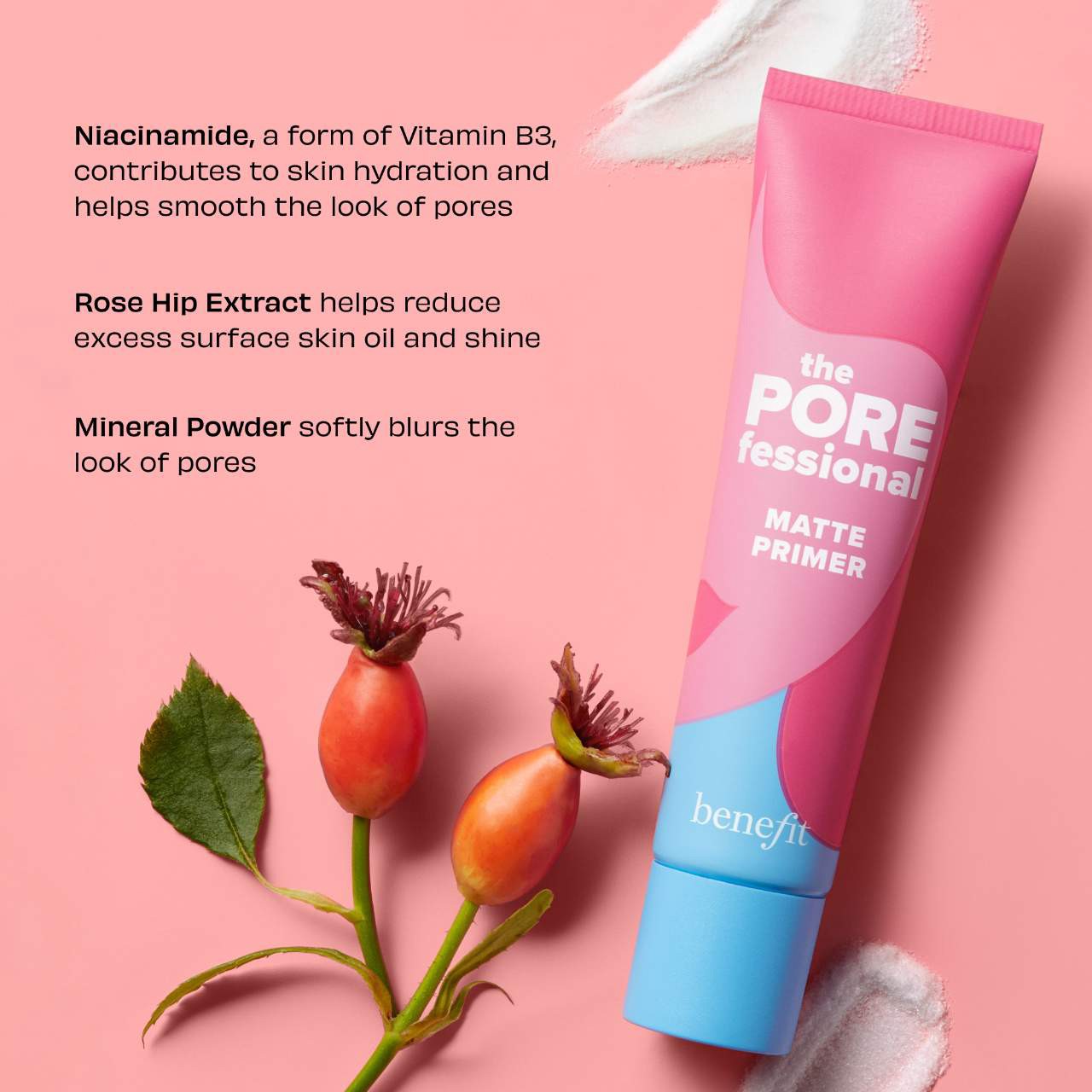 slide 7 of 9, Benefit Cosmetics The POREfessional Matte Pore Minimizing Primer 0.75 fl. oz. / 22 mL, 0.75 fl. oz. / 22 ml