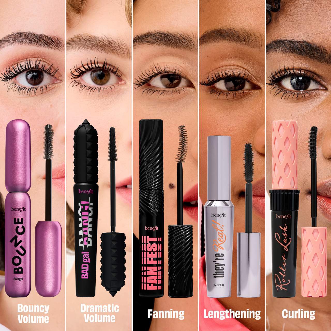 slide 8 of 9, Benefit Cosmetics BADgal Bounce Volumizing Mascara Pump'd Up Black, 0.3 oz / 8.5 gram