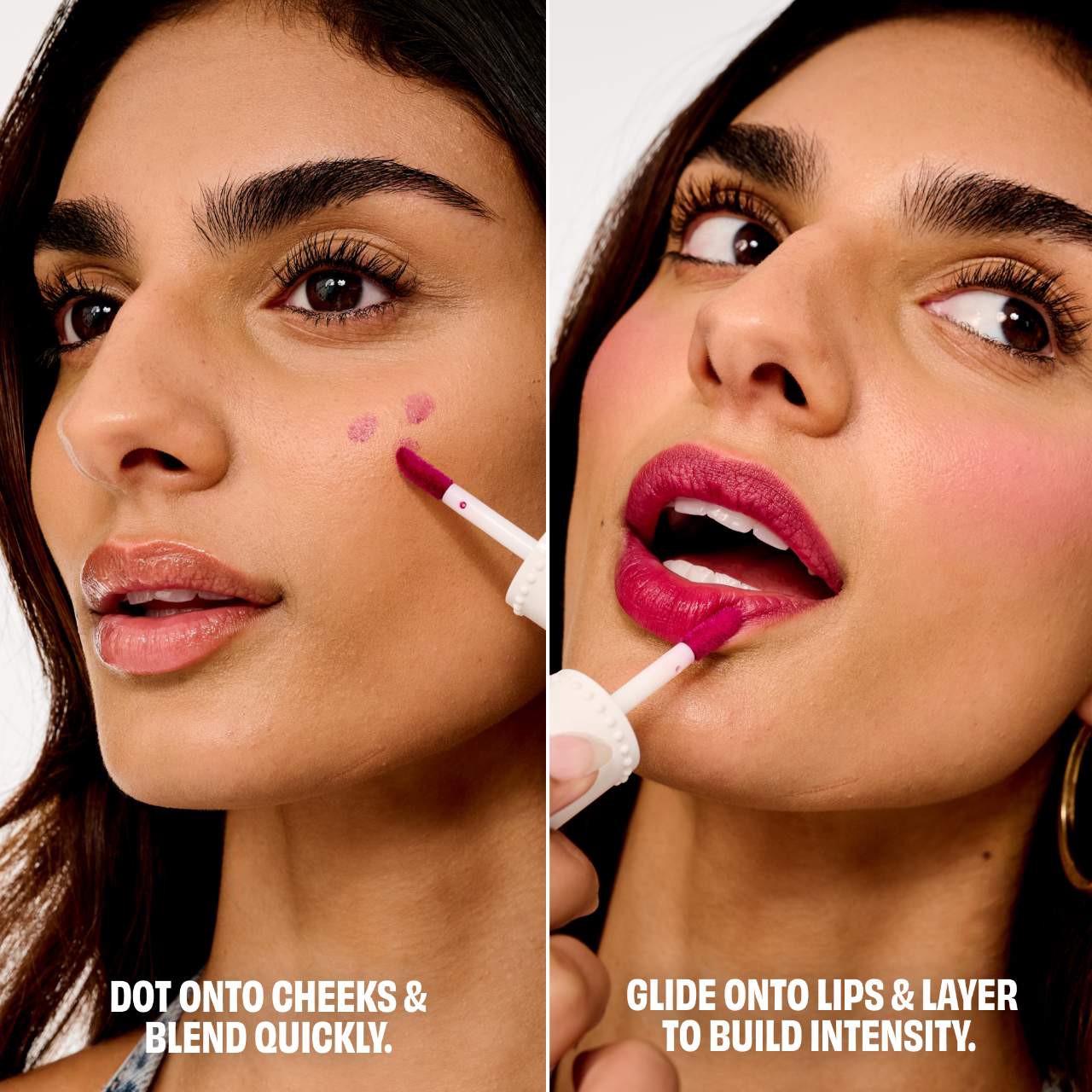 slide 5 of 9, Benefit Cosmetics Benetint Liquid Lip + Cheek Blush Stain Raspberry, 0.2 oz/6 ml