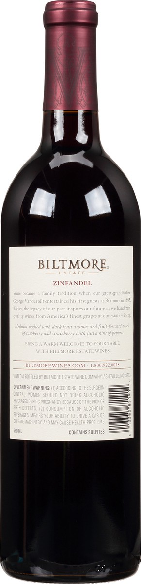 slide 5 of 9, Biltmore Estate Zinfandel, 750 ml