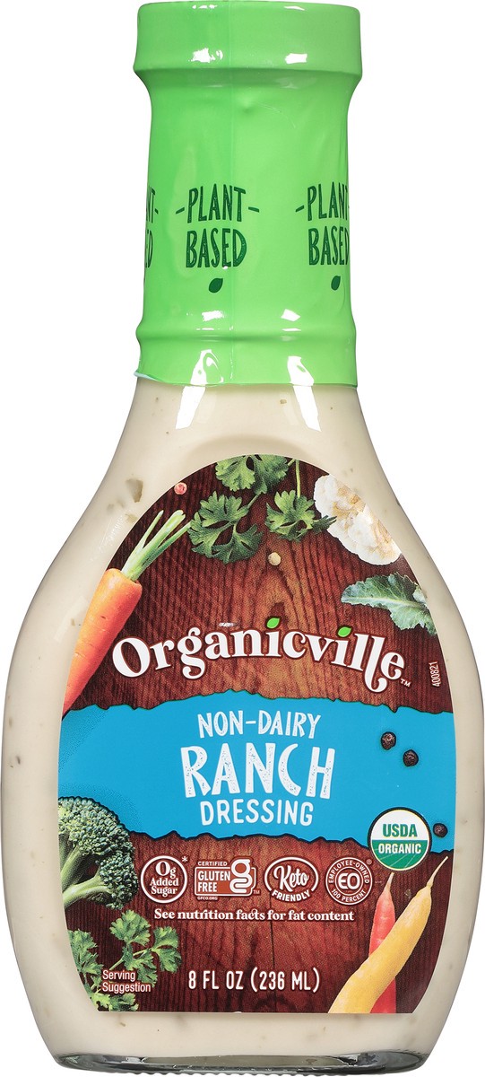 slide 3 of 7, Organicville Non-Dairy Ranch Dressing 8 fl oz, 8 fl oz