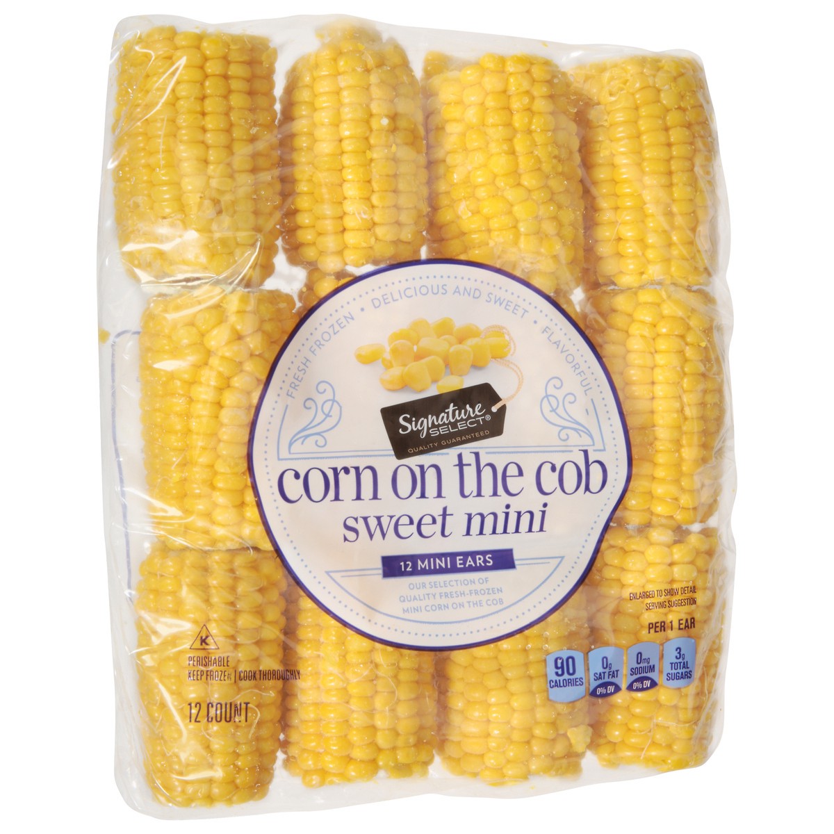 slide 8 of 13, Signature Select Mini Ears Sweet Corn on the Cob 12 ea, 12 ct