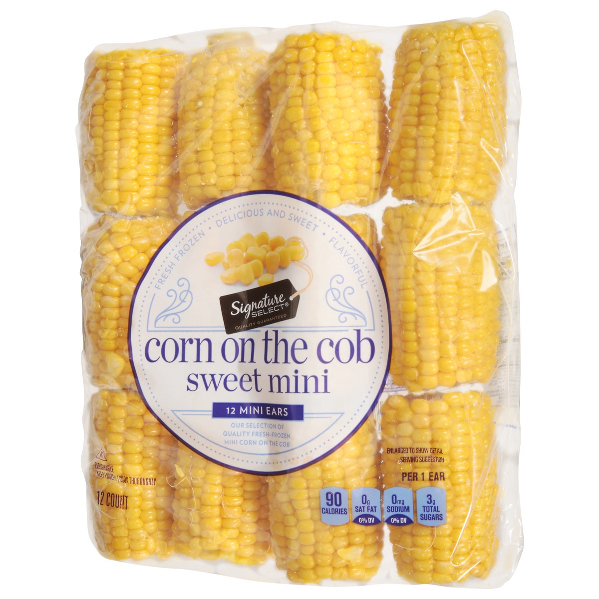 slide 9 of 13, Signature Select Mini Ears Sweet Corn on the Cob 12 ea, 12 ct