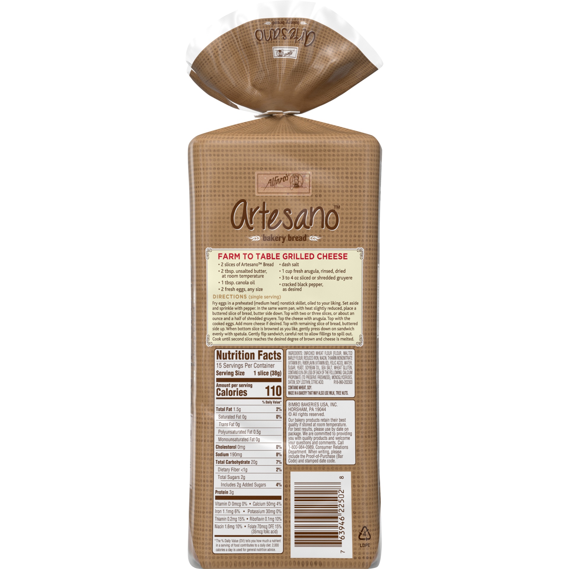 slide 7 of 9, Alfaro's Alfaros Artesano Bread - 20oz, 20 oz