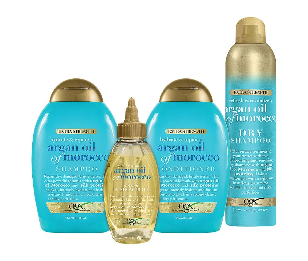slide 5 of 5, OGX Hydrate & Repair + Argan Oil of Morocco Extra Strength Conditioner - 13 fl oz, 13 fl oz