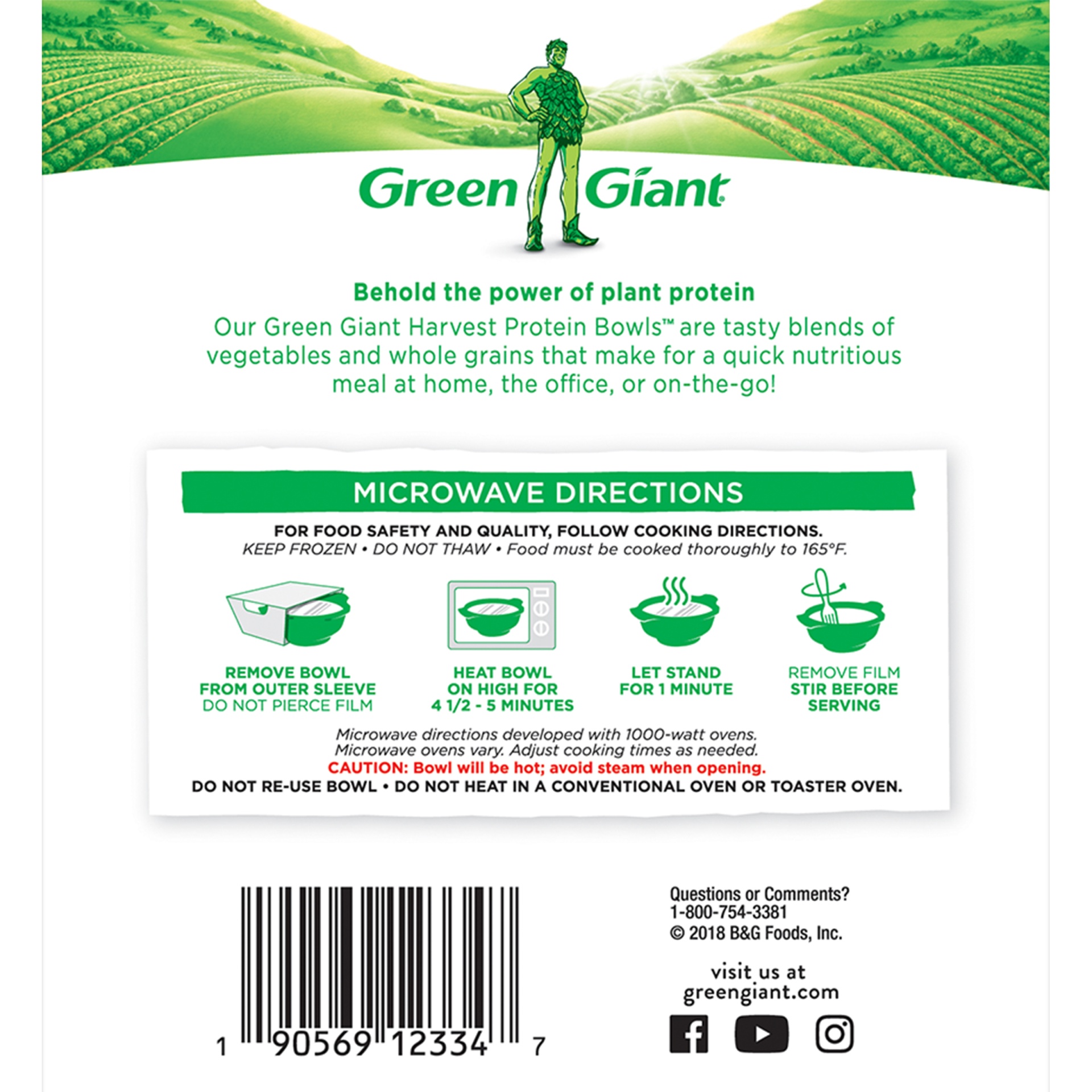 slide 6 of 8, Green Giant Frozen Harvest Protein Bowl Asian Style, 10 oz