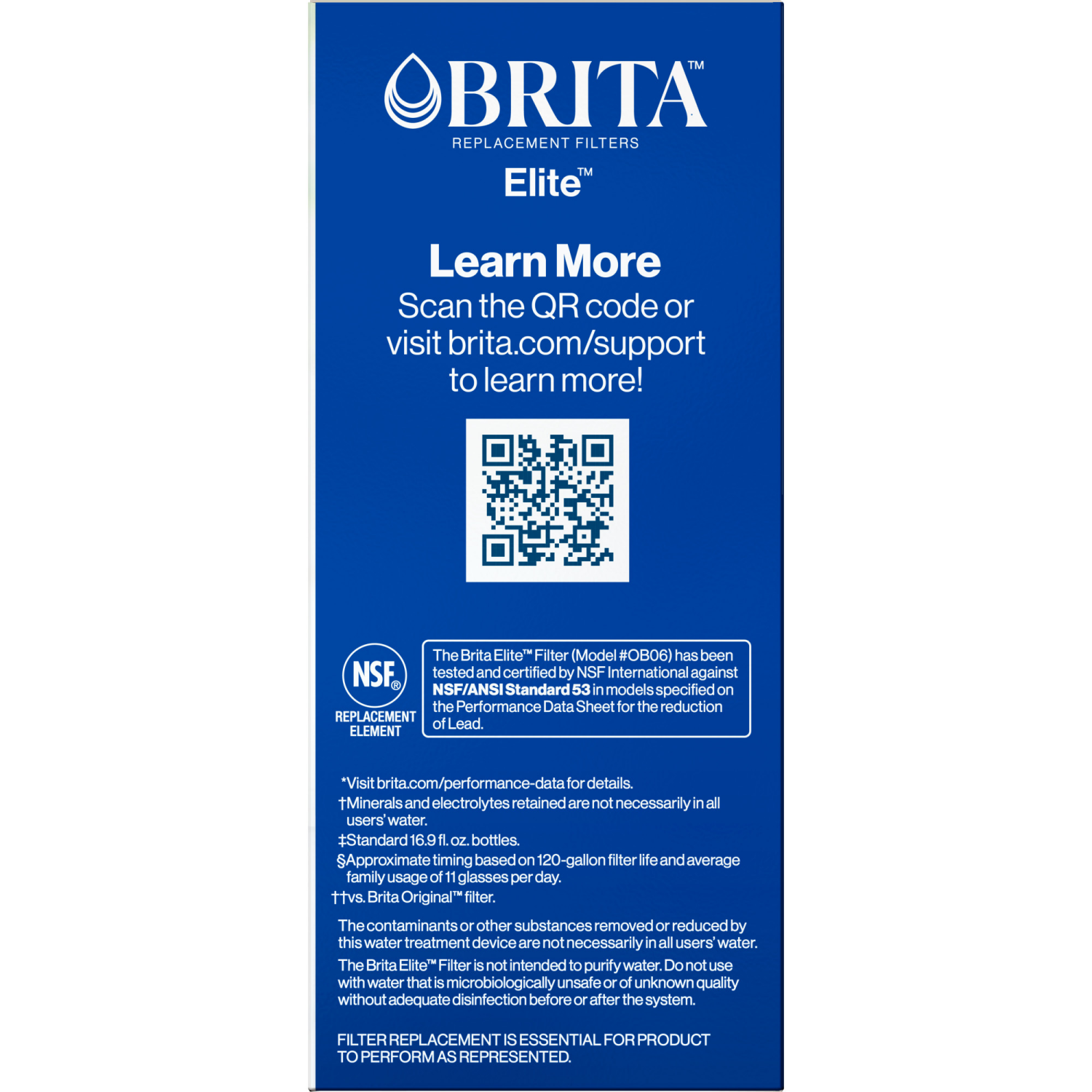 slide 5 of 8, Brita Elite Advanced Carbon Core Technology Replacement Water Filter, 2 ct