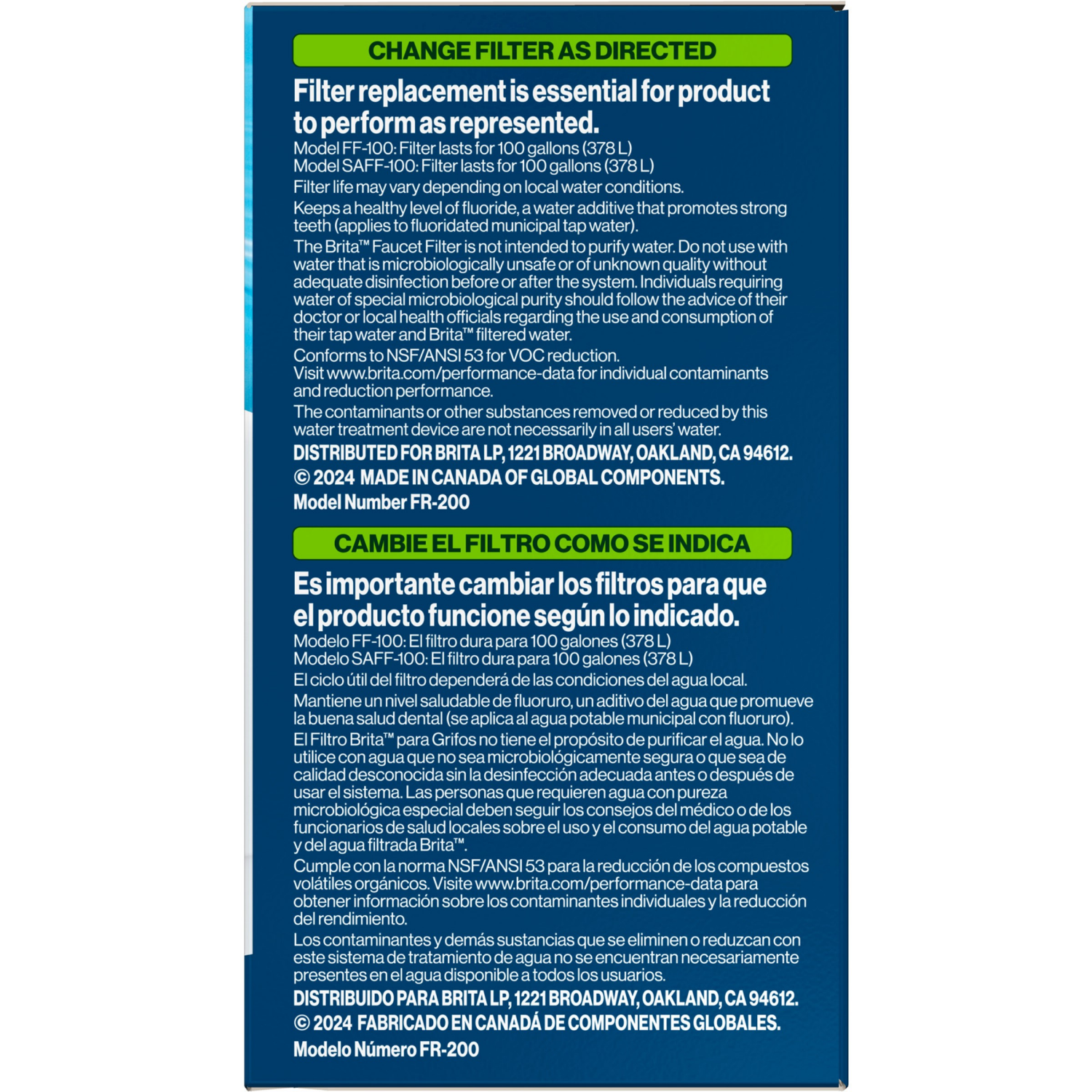 slide 3 of 8, Brita Tap Water Filter, Water Filtration System Replacement Filters For Faucets, Reduces Lead, BPA Free - White, 2 Count, 2 ct