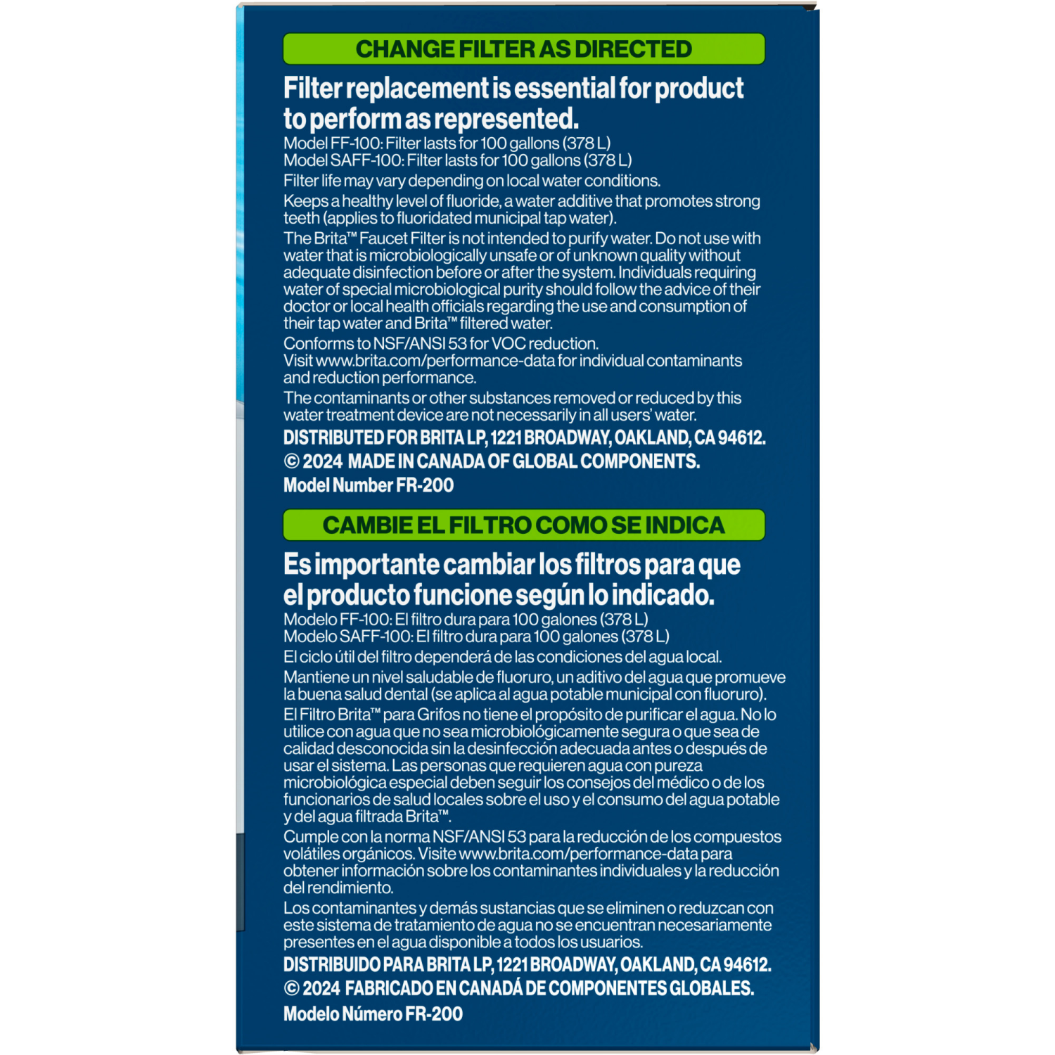 slide 3 of 8, Brita Faucet Replacement Filter 2 ea, 2 ct