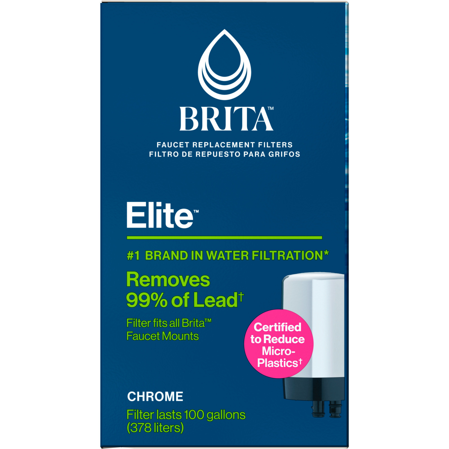 slide 5 of 8, Brita Faucet Replacement Filter 2 ea, 2 ct
