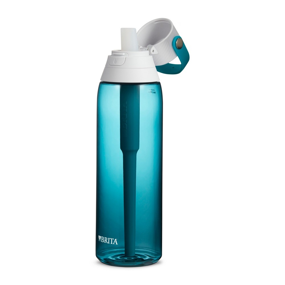 slide 2 of 5, Brita Premium 26oz Filtering Water Bottle with Filter - Seaglass, 26 oz