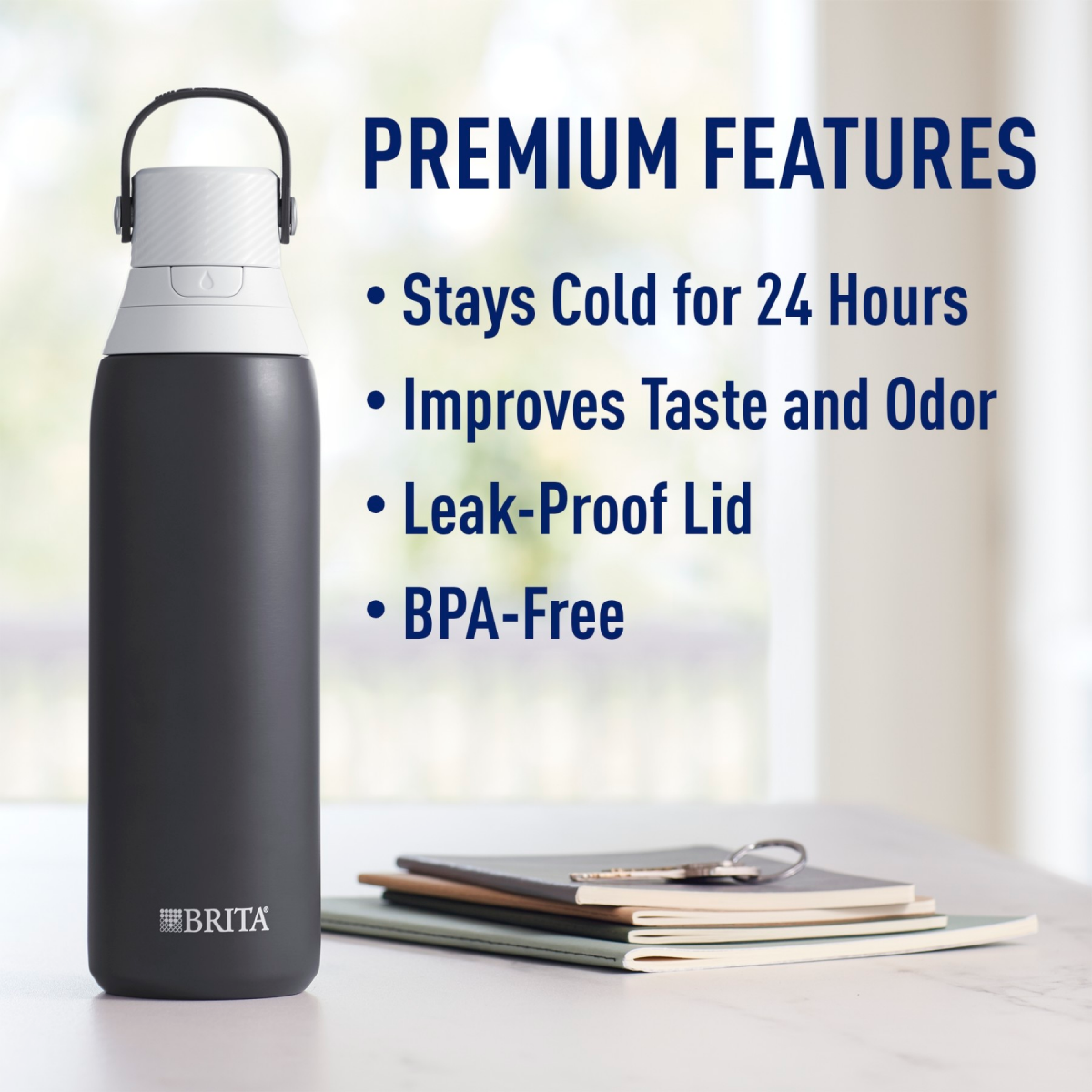 How to set up Brita's Premium Filtering Stainless Steel Bottle