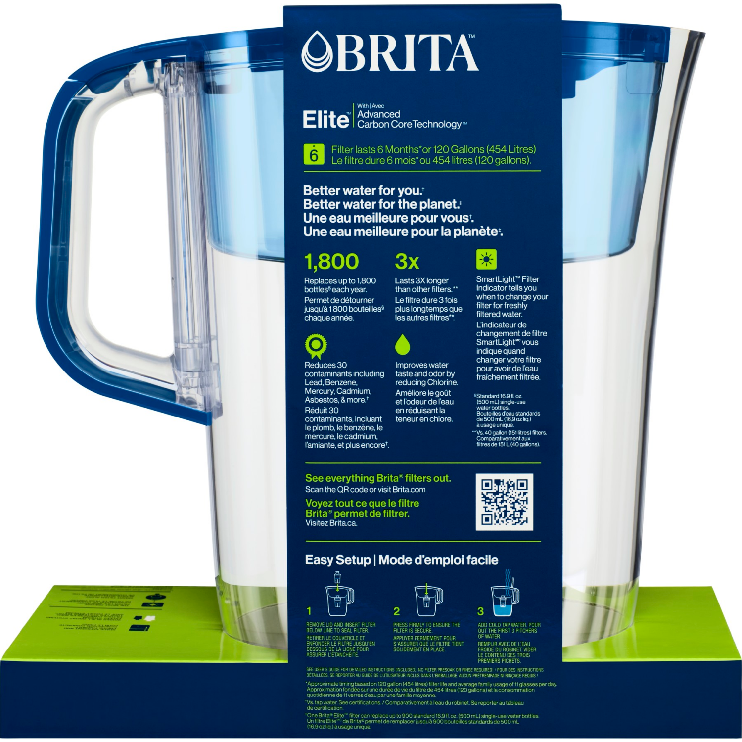 slide 2 of 8, Brita Tahoe Elite Large Water Filter Water Pitcher - 10-Cup, 1 ct