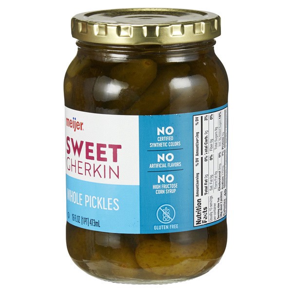 slide 29 of 29, Meijer Sweet Gherkins, 16 oz