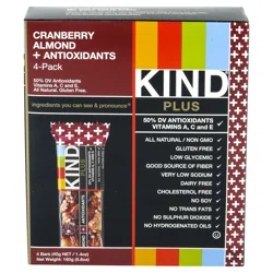 KIND Cranberry Almond + Antioxidants Nutrition Bars