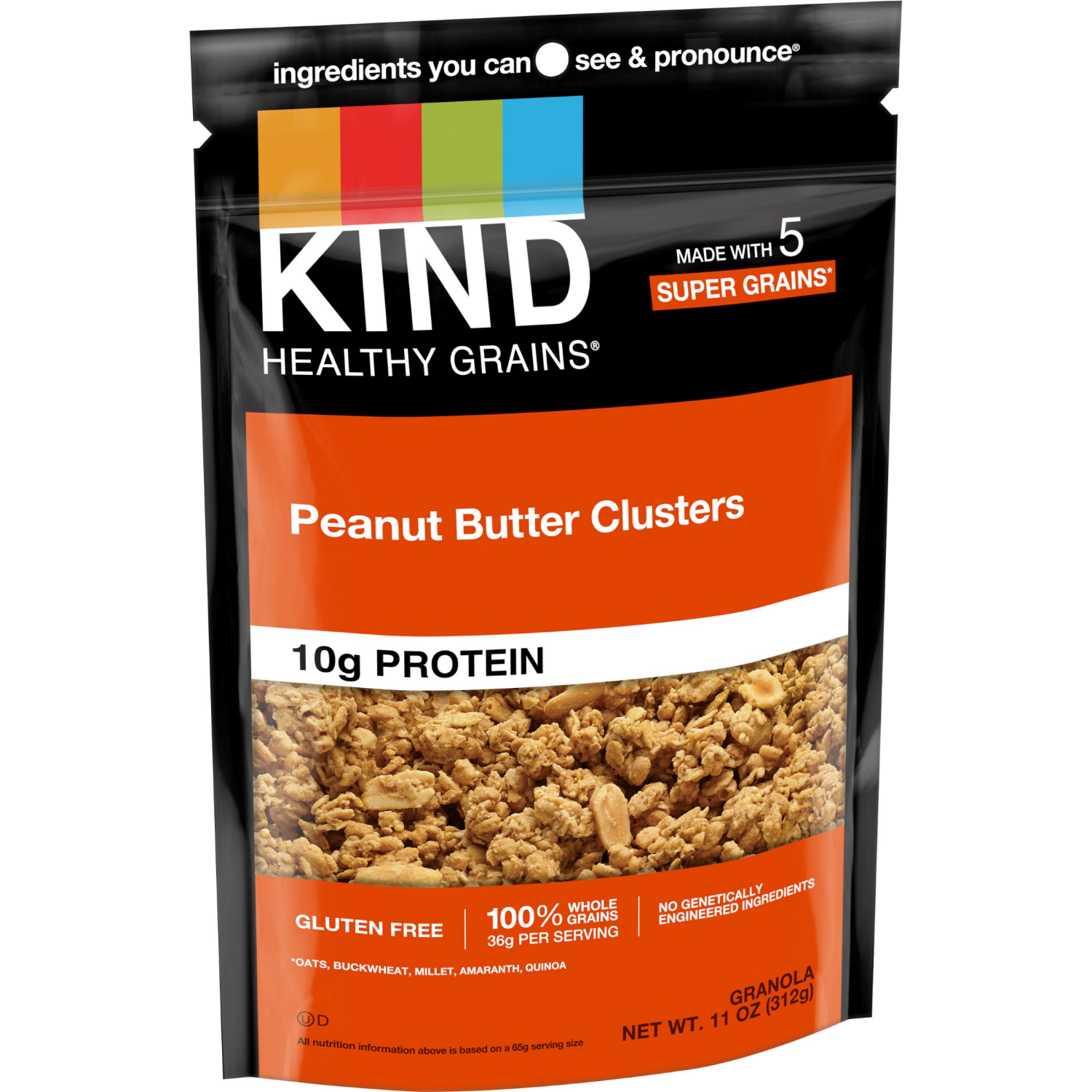 slide 3 of 4, KIND Healthy Grains Peanut Butter Granola Clusters, 11 oz