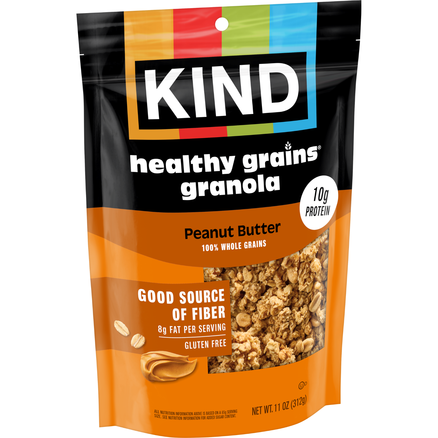 slide 5 of 6, KIND Healthy Grains Peanut Butter Granola Clusters, 11 oz