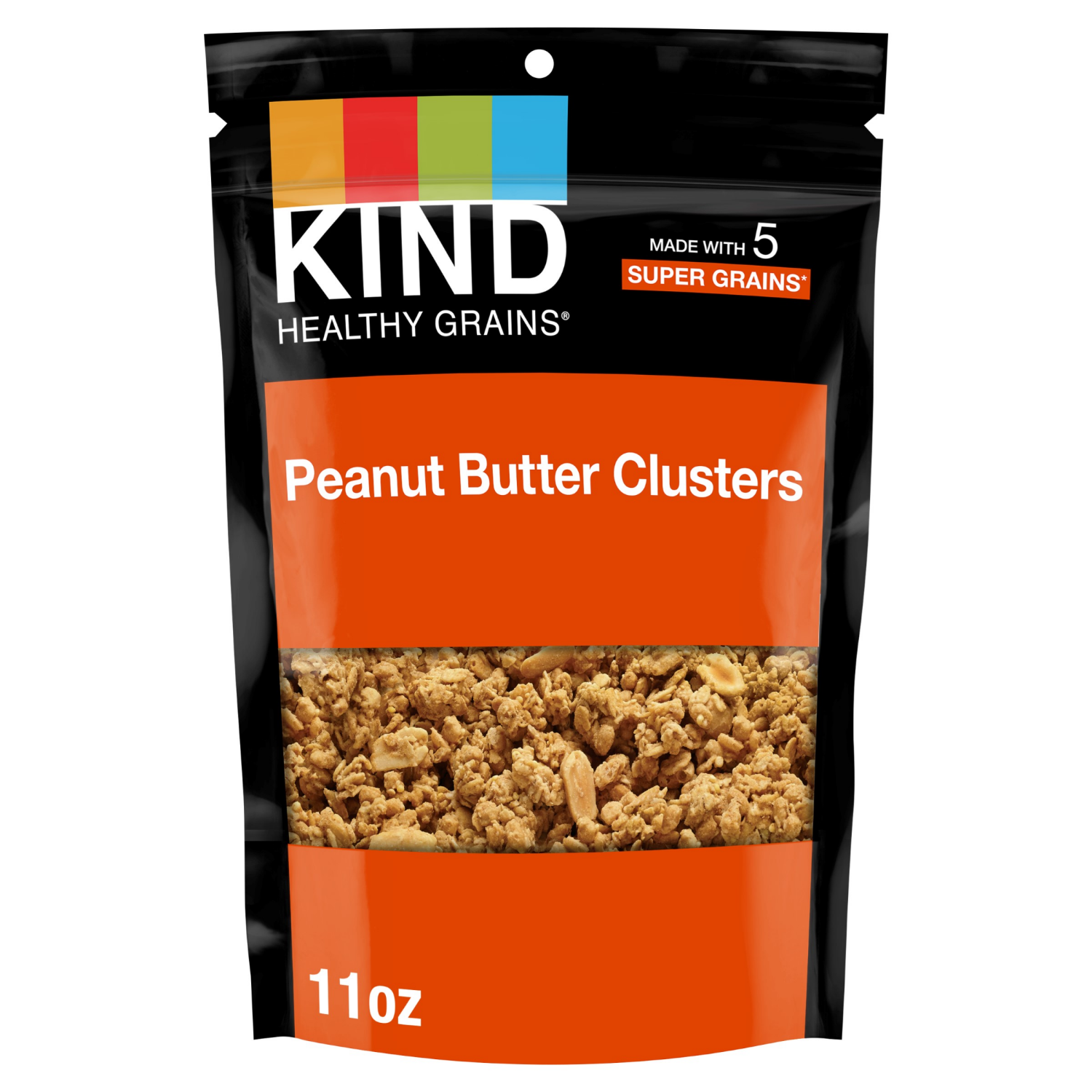 slide 1 of 4, KIND Healthy Grains Peanut Butter Granola Clusters, 11 oz