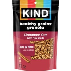 KIND Healthy Grains Cinnamon Oat with Flax Seeds Granola Clusters