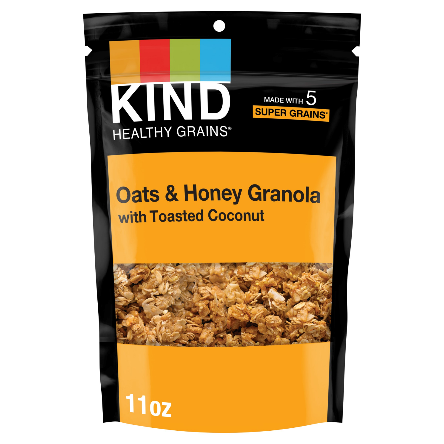 slide 1 of 4, KIND Healthy Grains Clusters Granola Oats & Honey with Toasted Coconut - 11 Oz, 11 oz