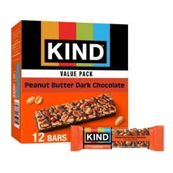 Kind Pnut Btr Dark Choc Bars