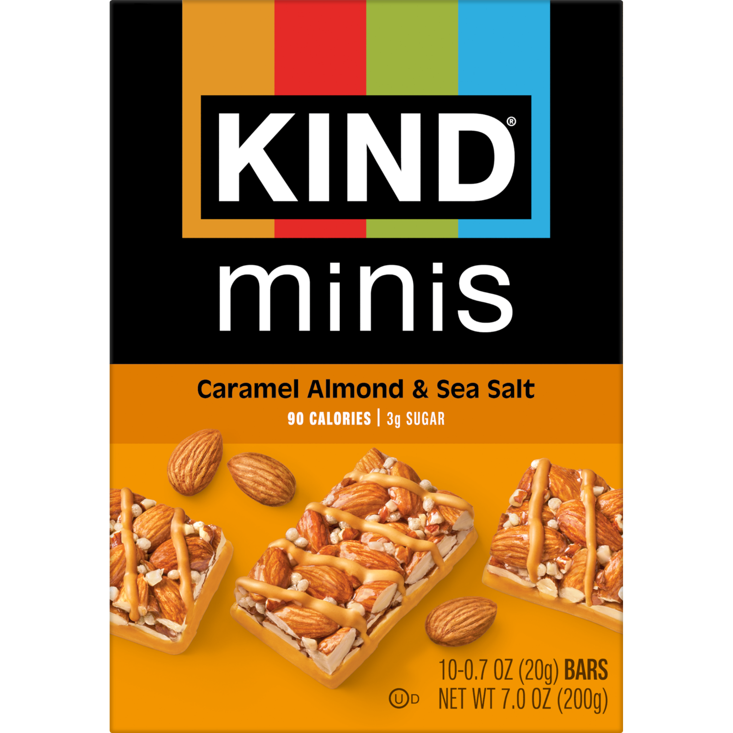slide 2 of 8, KIND Caramel Almond & Sea Salt Mini Bars, 7 oz