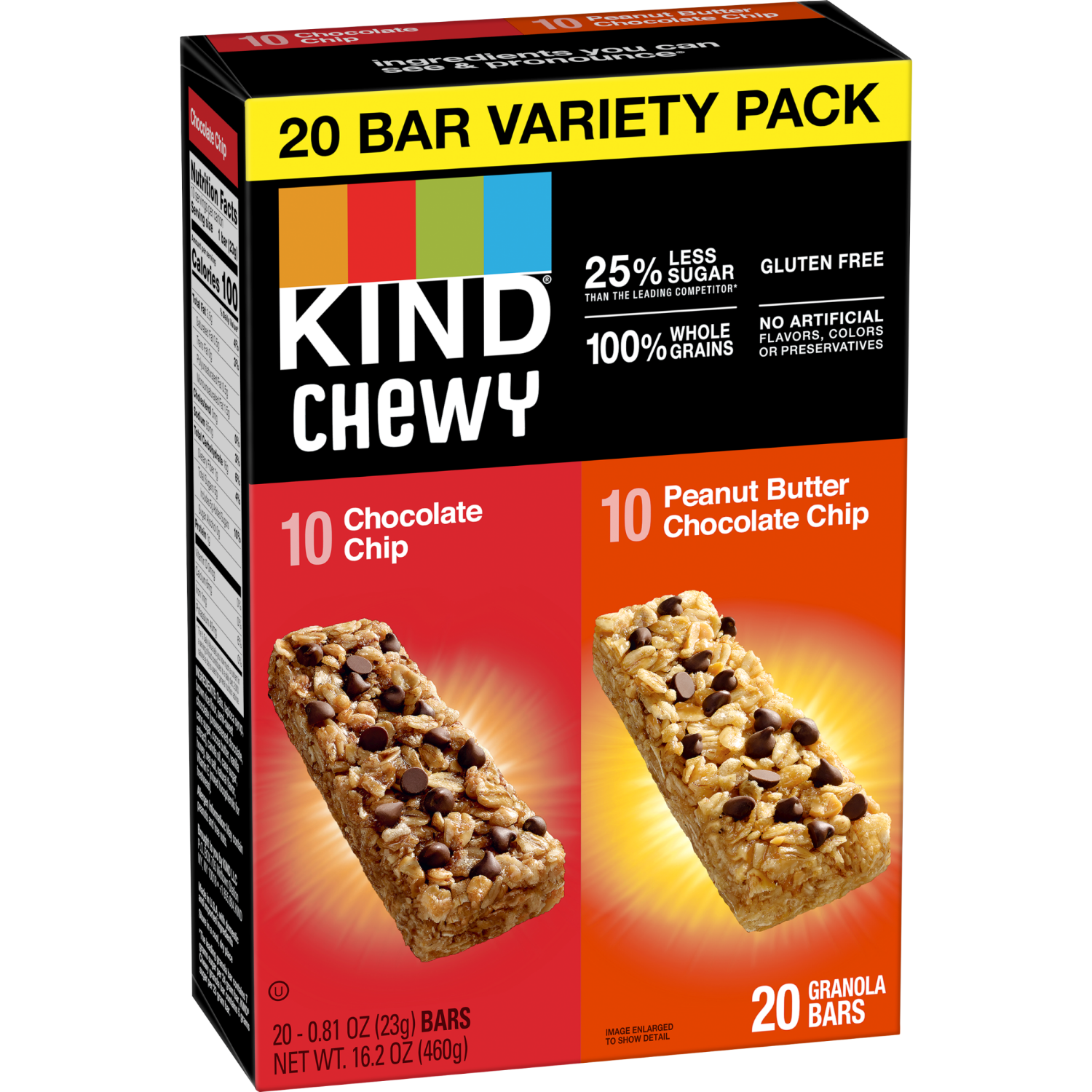 slide 5 of 6, KIND Chewy Granola Bars Variety Pack, 20 ct