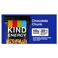 slide 10 of 21, KIND Energy Chocolate Chunk, 10g Protein, Energy Bars, 2.1 OZ, (6 Count), 6 ct; 2.1 oz