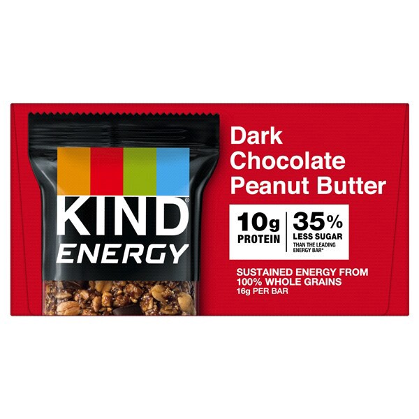 slide 20 of 21, KIND Energy Dark Chocolate Peanut Butter Energy Bars 6-2.1 oz Wrappers, 6 ct
