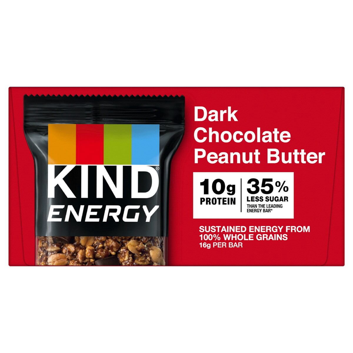 slide 21 of 21, KIND Energy Dark Chocolate Peanut Butter Energy Bars 6-2.1 oz Wrappers, 6 ct