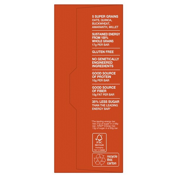 slide 20 of 21, KIND Energy Peanut Butter, 10g Protein, Gluten Free Energy Bars, 2.1 OZ, (6 Count), 0.8 lb