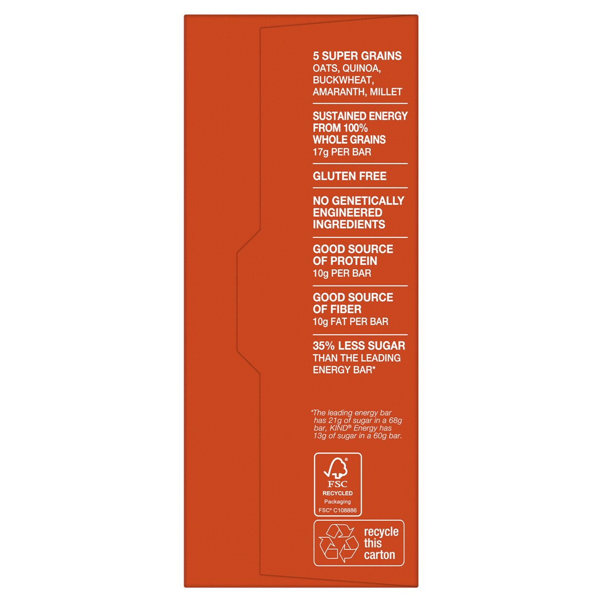 slide 17 of 21, KIND Energy Peanut Butter, 10g Protein, Gluten Free Energy Bars, 2.1 OZ, (6 Count), 0.8 lb