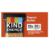 slide 4 of 21, KIND Energy Peanut Butter, 10g Protein, Gluten Free Energy Bars, 2.1 OZ, (6 Count), 0.8 lb