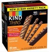 slide 4 of 13, KIND Thins Bars Variety Pack, Peanut Butter Dark Chocolate & Dark Chocolate Cherry Cashew, 0.74 oz, 20 Count, 20 ct