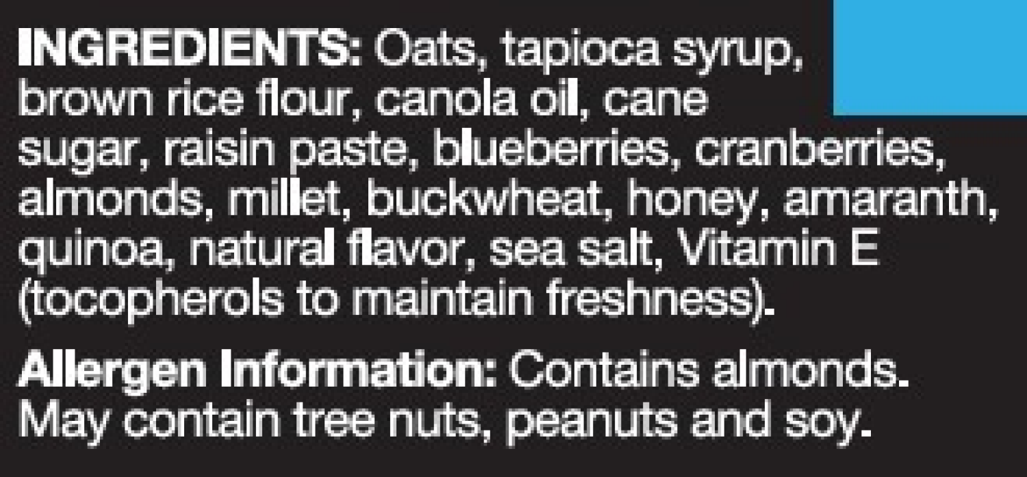 slide 6 of 6, KIND Breakfast, Healthy Snack Bar, Blueberry Almond, Gluten Free Breakfast Bars, 100% Whole Grains, 1.76 OZ Packs (6 Count), 6 ct