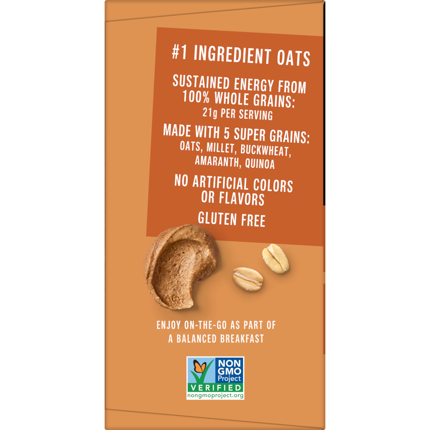 slide 4 of 8, KIND Breakfast, Healthy Snack Bar, Almond Butter, Gluten Free Breakfast Bars, 8g Protein, 1.76 OZ Packs (6 Count), 6 ct