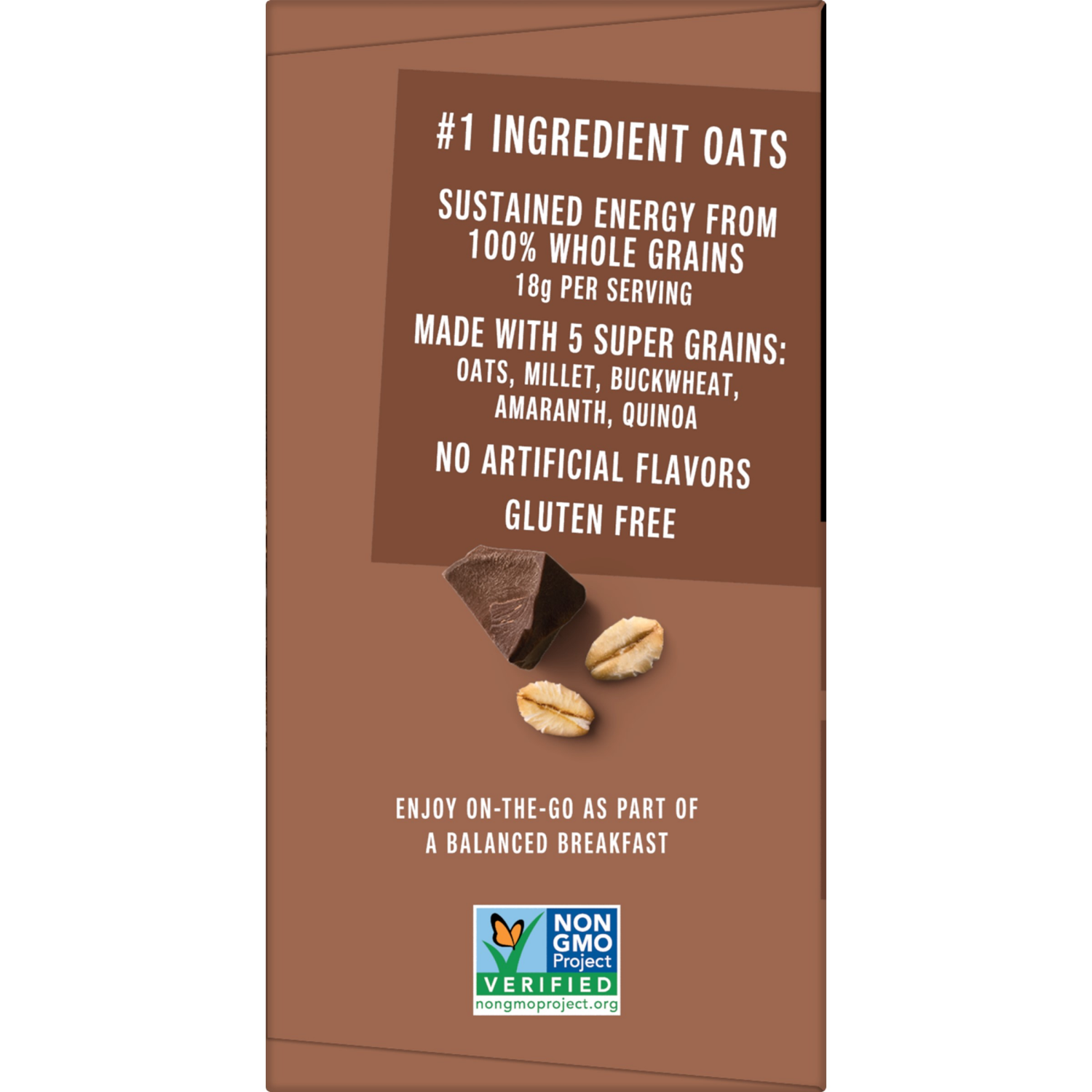 slide 4 of 8, KIND Breakfast, Healthy Snack Bar, Dark Chocolate Cocoa, Gluten Free Breakfast Bars, 8g Protein, 1.76 OZ Packs (6 Count), 6 ct
