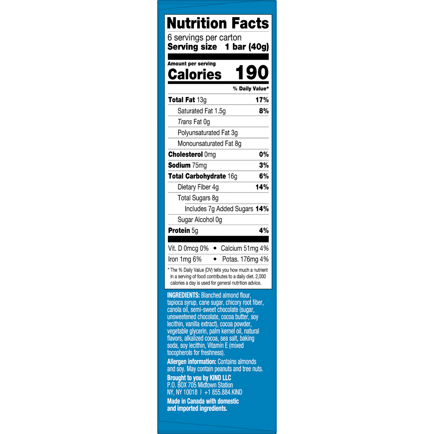 slide 5 of 8, KIND Soft Baked Squares, Chocolate Almond Flour Brownie, Gluten Free Snacks, 8.5oz Box (6 Bars), 6 ct