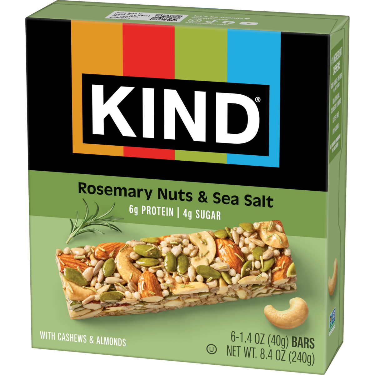 slide 6 of 7, KIND Savory Rosemary Nuts & Sea Salt, 6 ct