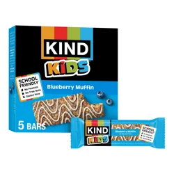 KIND Kids Blueberry Muffin Bar with Other Natural Flavors, Tree Nut Free, Peanut Free, 5 Bars