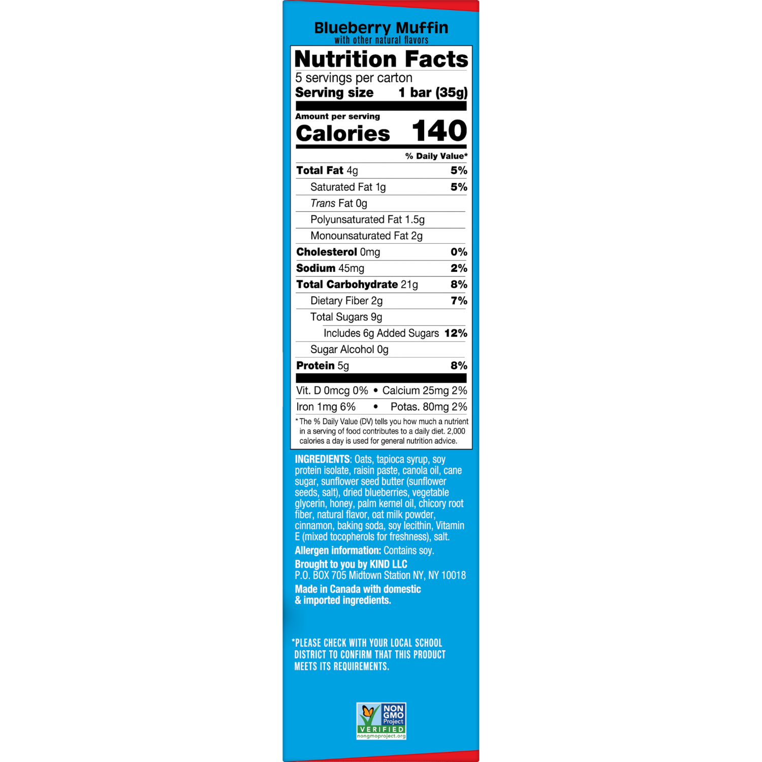 slide 4 of 7, Kind Kids Snack Bars Variety Pack, 12.3 Oz Box (10 Bars), 10 ct