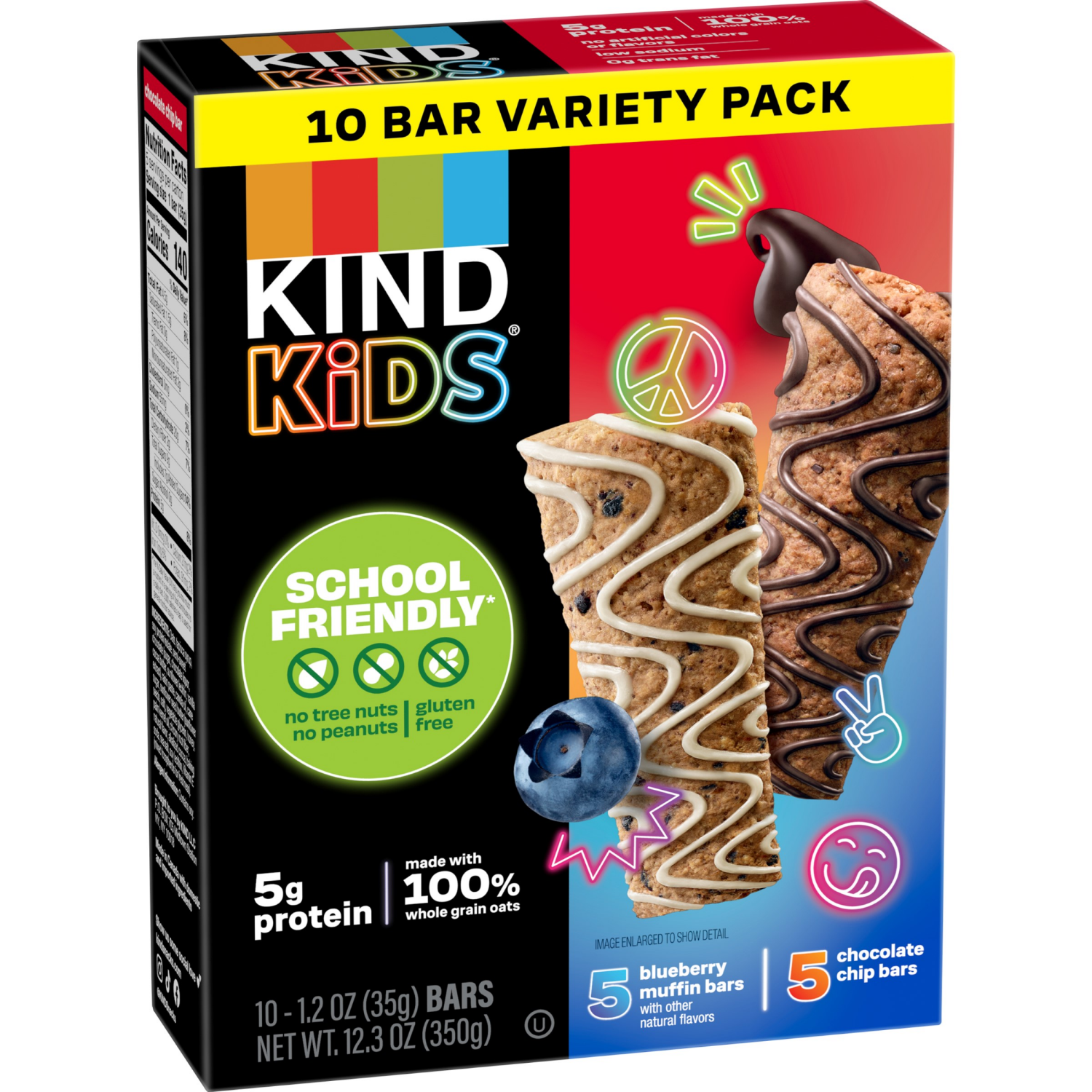 slide 5 of 7, Kind Kids Snack Bars Variety Pack, 12.3 Oz Box (10 Bars), 10 ct