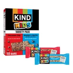 Kind Kids Snack Bars Variety Pack, 12.3 Oz Box (10 Bars)