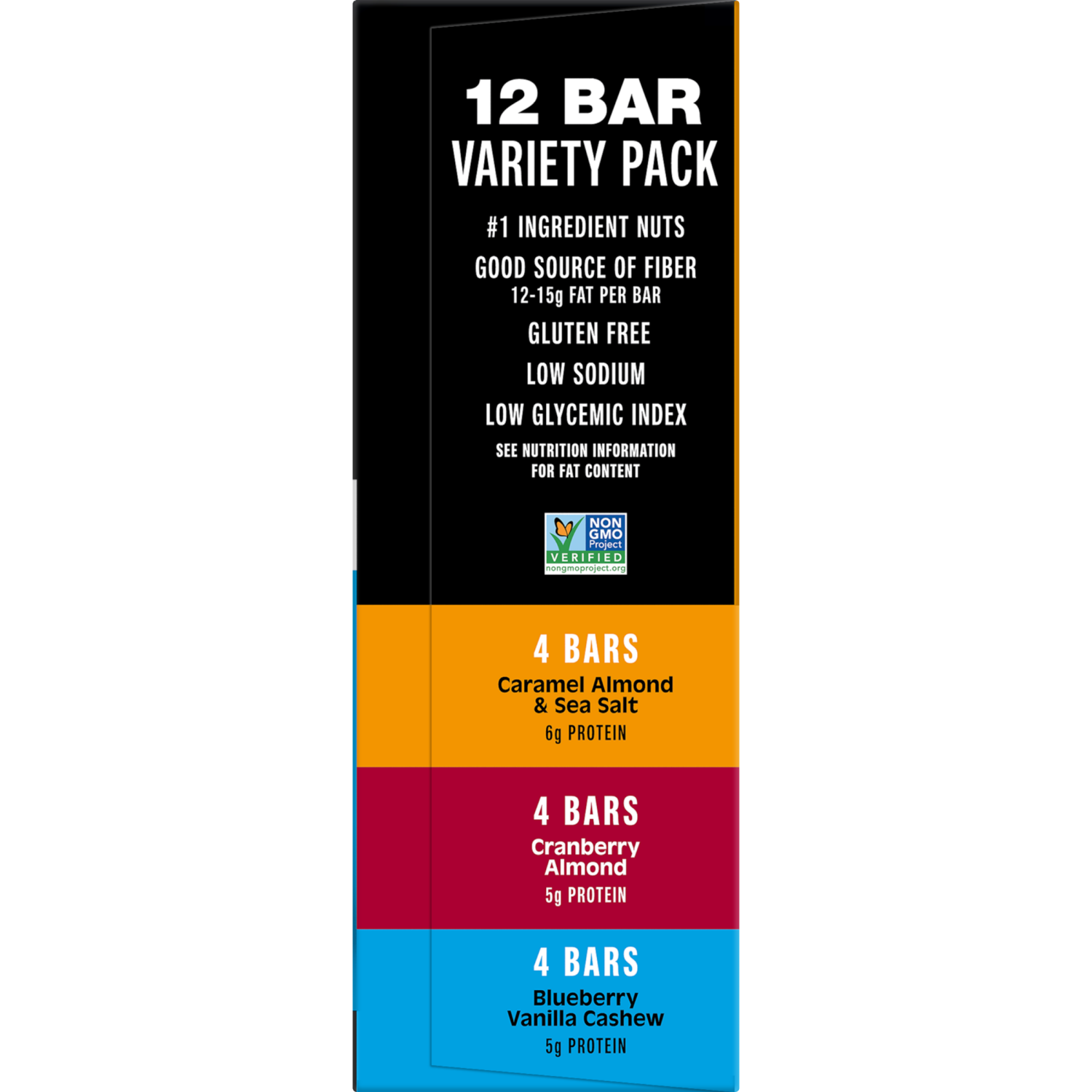 slide 4 of 6, KIND Snack Bars Variety Pack, Gluten Free Bars, 1.4 OZ, (12 Count), 12 ct