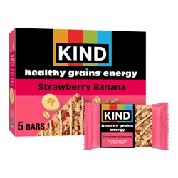 KIND Healthy Grains Energy, Strawberry Banana, 5 Count