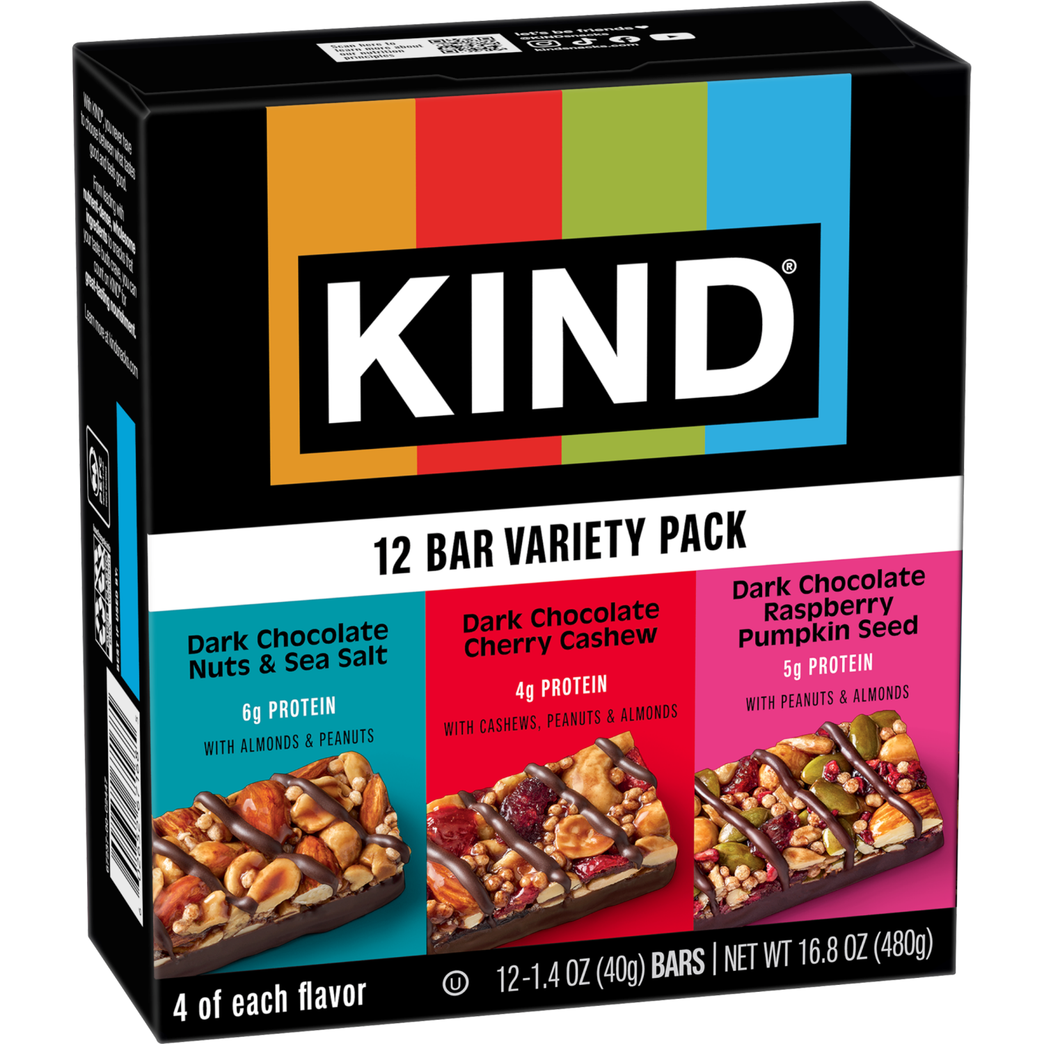 slide 5 of 6, KIND Chocolate Nut Bar Variety Pack, 12/16.8 oz